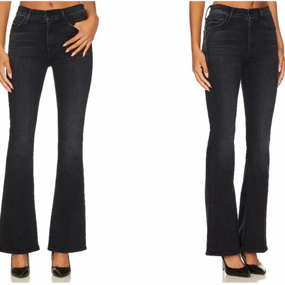 MOTHER Weeknder Black Flare Jeans Deep End 27